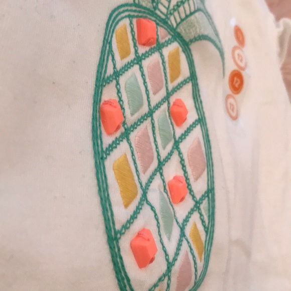 Gymboree NWT pineapple 🍍 embroidered top. - Picture 3 of 3